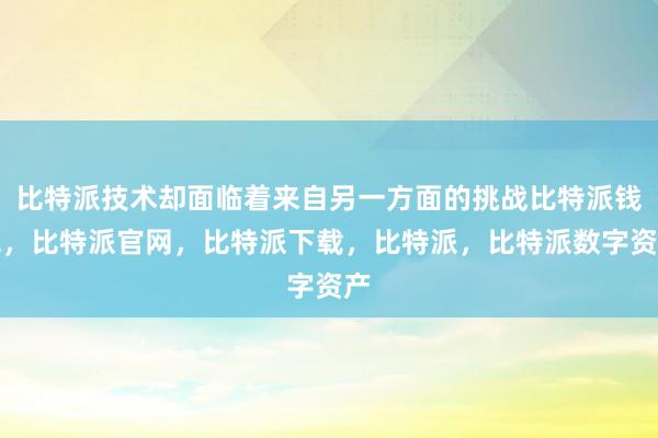 比特派技术却面临着来自另一方面的挑战比特派钱包，比特派官网，比特派下载，比特派，比特派数字资产