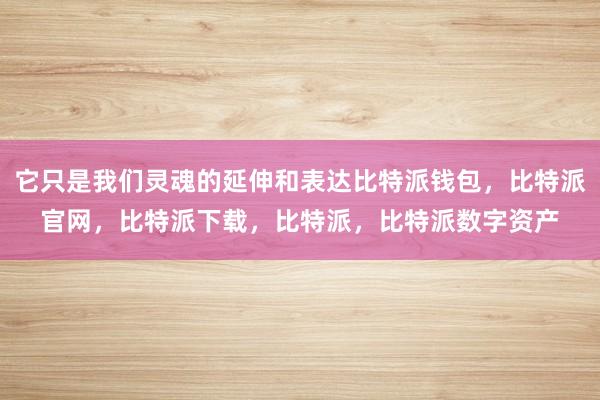 它只是我们灵魂的延伸和表达比特派钱包，比特派官网，比特派下载，比特派，比特派数字资产