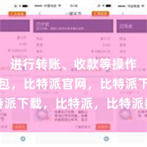 进行转账、收款等操作比特派钱包，比特派官网，比特派下载，比特派，比特派数字资产