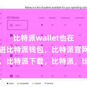 比特派wallet也在不断更新改进比特派钱包，比特派官网，比特派下载，比特派，比特派数字资产