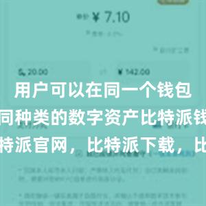 用户可以在同一个钱包中管理不同种类的数字资产比特派钱包，比特派官网，比特派下载，比特派，比特派数字资产